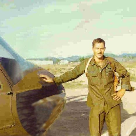 Pilot and his chopper